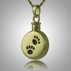 Black Pet Paw Signet Cremation Keepsake IV